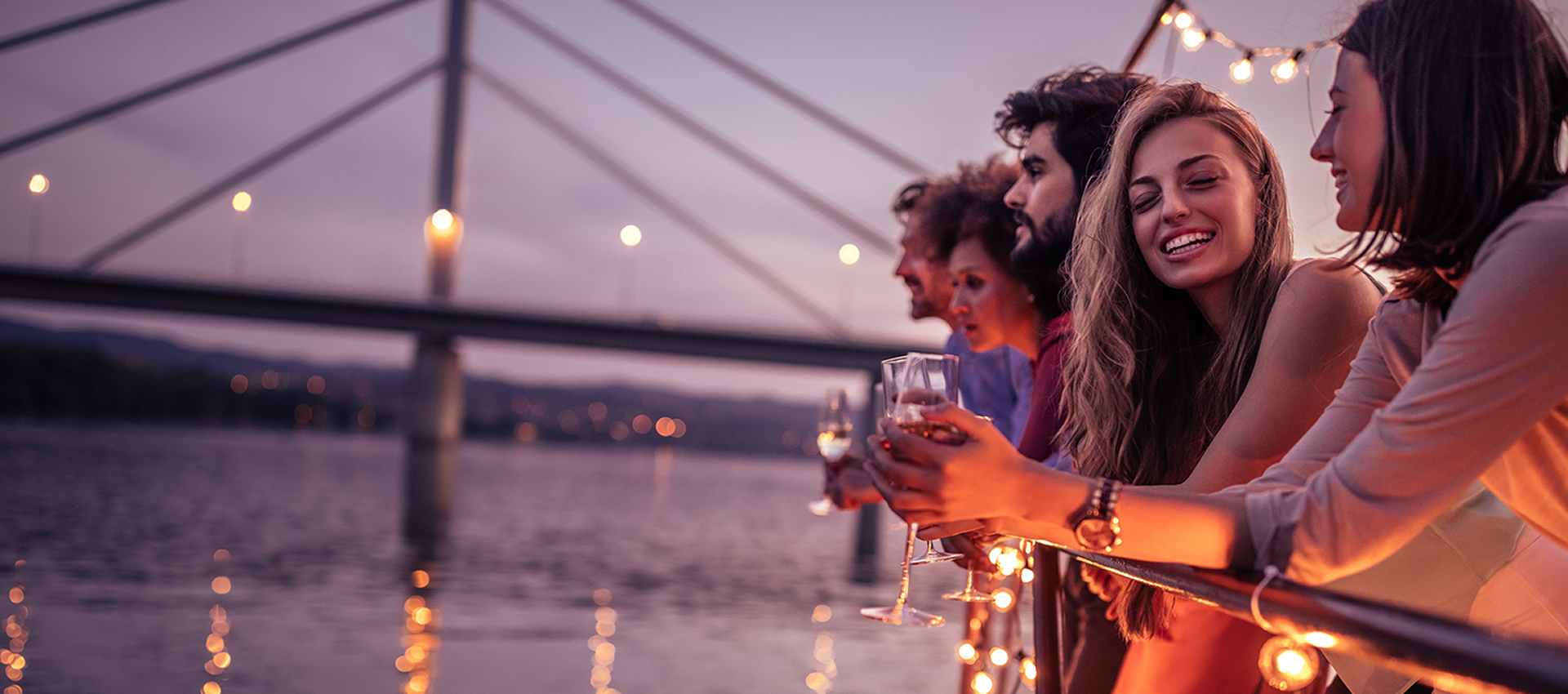 People On Boat Drinking